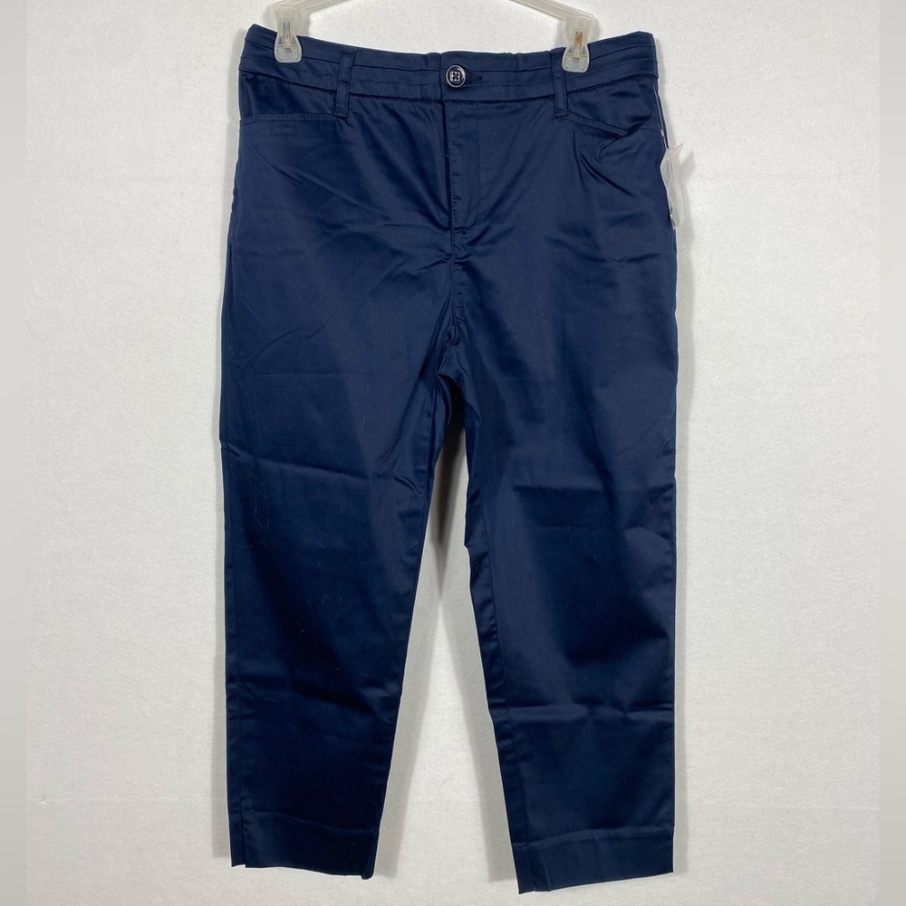 NWOT Classic Apparel Khakis & Company Women’s Crop Navy Pants size 6